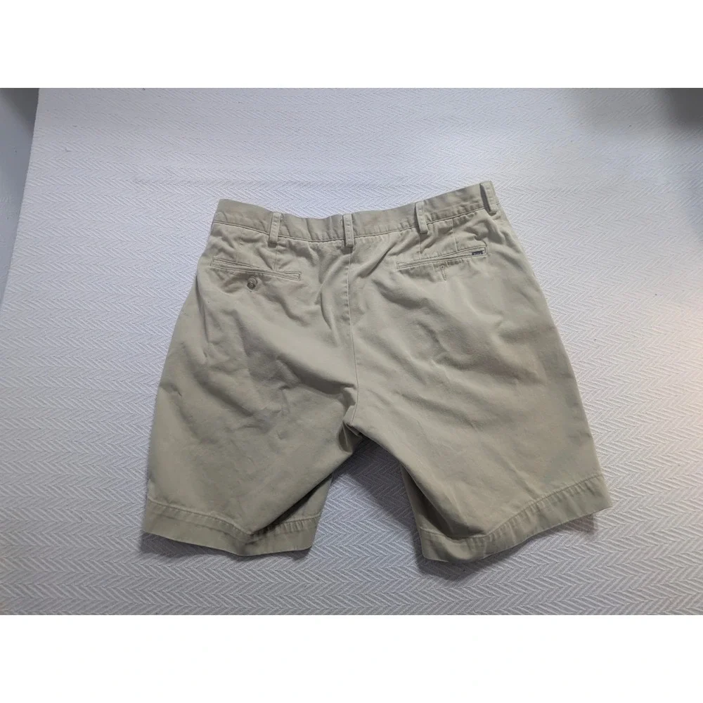 Polo Ralph Lauren shorts  Men's Khaki Chino Size 36 Classic Flat Front Cotton